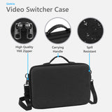 Geekria Hard Shell Travel Case, Compatible with Osee GoStream Duet 8 ISO, Audio Video Switcher Carrying Bag (Dark Gray)