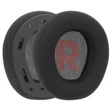 Geekria Comfort Mesh Fabric Replacement Ear Pads for JBL Quantum 100 Headphones Ear Cushions, Repair Parts (Black)