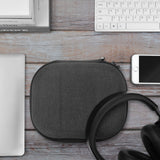 Geekria Shield Headphones Case Compatible with Bose QC Ultra II, QC Ultra/45 II/35 II Gaming Headset, Replacement Hard Shell Travel Carrying Bag with Cable Storage (Dark Grey)