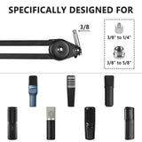 Geekria for Creators Microphone Arm Compatible with TONOR TC-777, TC20, TC30, Q9 Mic Boom Arm Mount Adapter with Tabletop Flange Mount, Suspension Stand, Mic Scissor Arm, Desk Mount Holder