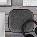 Geekria Shield Headphones Case Compatible with Sony WH-1000XM5/1000XM4/CH720N/ULT900N/XB910N, Replacement Hard Shell Travel Carrying Bag with Cable Storage (Grey)