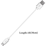 Geekria Headphones Earbuds USB Short Charger Cable Compatible with Jabra Move Style, Elite 65t/Sport, Micro-USB Replacement Power Charging Cord (1 ft / 30 cm 2 Pack)