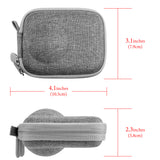 Geekria Carrying Case for Osmo 360, Portable Compact Storage Bag Compatible with DJI Osmo 360 Protective Case, Travel Storage Case with Wrist Strap, Action Camera Accessories (Light Grey)