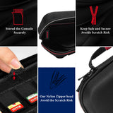 Geekria Carrying Case Compatible with Nintendo Switch, OLED Console, Protective Hard Shell Travel Bag, Accessories and Game Card Storage Slot (Black)