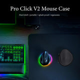 Geekria Ergonomic Mouse Case, Compatible with Razer Pro Click V2 Vertical, Hard Shell Travel Carrying Case (Dark Gray)