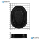 Geekria Sport Cooling-Gel Replacement Ear Pads Compatible with Walker's Razor Compact Electronic Youth/ Women's Muffs Headphones Ear Cushions, Repair Parts (Black)
