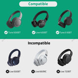 Geekria Shield On-Ear Headphones Case Compatible with JBL Tune 510BT, Tune 660NC, Tune 560BT, Tune 500BT Case, Replacement Hard Shell Travel Carrying Bag with Cable Storage (Light Blue)