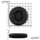 Geekria QuickFit Leatherette Replacement Ear Pads for JBL JR300, JR300BT, T450BT, T500BT, Tune 500, Tune 500BT, Tune 510BT, Tune 520 Headphones, Ear Cushions with Video Guide (Black)