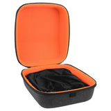 Geekria Shield Headphones Case for Large Sized Over-Ear Headphones, Replacement Hard Shell Travel Carrying Bag with Cable Storage, Compatible with Audio-Technica ATH-M50X Headsets (Dark Grey)
