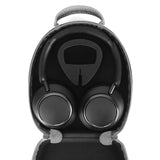 Geekria Shield Headphones Case Compatible with Soundcore Q11i, Space Q45, Life Q35, Life Q30, Life Q20i, Replacement Hard Shell Travel Carrying Bag with Cable Storage (Microfiber Grey)