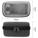 Geekria for Creators Microphone Carrying Case Compatible with Hollyland Lark M2S Charging Case, Mic Hard Shell Travel Bag, Portable Travel Bag with Cable Storage (Grey)
