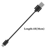 Geekria USB Headphones Short Charger Cable Compatible with Beats Solo3.0 Studio3, JBL Endurance Peak LIVE 400BT 500BT Charger, USB to Micro-USB Replacement Power Charging Cord (1 ft / 30cm)
