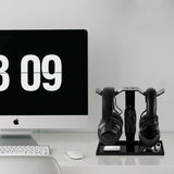 Geekria Acrylic Dual Headphones Stand for On-Ear Headphones, Gaming Headset Holder, Desk Display Hanger Compatible with AKG K845, Sony WH-1000XM4, Sennheiser, JBL (Black)