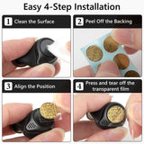 Geekria Gold-Tone Metal Earbud Stickers Compatible with Jabra Elite Active 75t & Elite 75t, Jewelry-Inspired Geometric Decorative Decals, Self-Adhesive (6 Pieces)