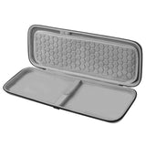 Geekria Keyboard Carrying Case, Compatible with Logitech MX Keys S / MX Keys Advanced, EVA Hard Shell Travel Bag (Light Gray)