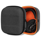 Geekria Shield Case for Large-Sized Over-Ear Headphones, Replacement Protective Hard Shell Travel Carrying Bag with Cable Storage, Compatible with SONY MDR-Z1R, Denon AH-D9200 (Dark Grey)