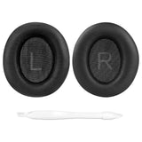 Geekria QuickFit Replacement Ear Pads for Anker Soundcore Life Q45, Space Q45 Headphones Ear Cushions, Repair Parts (Black)