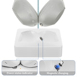 Geekria Headphones Charging Stand, Compatible with Sony WH-1000XM6 / 1000XM5, 3D Printed Resin Magnetic Dock, Gaming Headset Base (White)