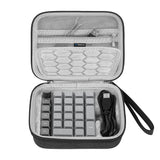 Geekria Numeric Keypad Hard Carrying Case, Compatible with Keychron K0 Max, Portable Number Pad Bag (Dark Grey)