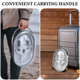 Geekria Shield Hard Carrying Case Compatible with Meta Quest2, Portable Bag Protect VR Device and Accessories, Drop and Scratch Proof Compact Travel Case (Clear)