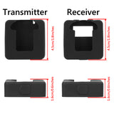 Geekria for Creators Microphone Case Cover Compatible with RODE Wireless Go, Wireless Go II Microphone Receiver and Transmitter, Mic Silicone Protective Case Skin (3 Pack / Black)
