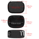 Geekria Earbuds Carrying Case Compatible with Skullcandy EcoBuds, DIME EVO, Sesh ANC Active, Grind True Dime 3 Case Cover, Replacement Protective Travel Pouch Bag with Cable Storage