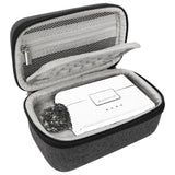 Geekria for Creators Microphone Carrying Case Compatible with DJI Mic Mini Charging Case, Mic Hard Shell Travel Bag, Portable Travel Bag with Cable Storage (Grey)