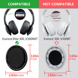 Geekria QuickFit Replacement Ear Pads for JBL Everest Elite 300, V300NXT Headphones Ear Cushions, Repair Parts (White)