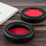 Geekria Replacement Ear Pads Compatible with Anker Soundcore Life Q10, Q10, Life 2 NEO BT Headphones, Ear Cushions (Black / Red)