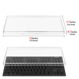 Geekria Keyboard Dust Cover, Clear Acrylic Keypads Cover Compatible with Logitech G915 TKL / G915 X Lightspeed TKL / G715 / G713