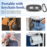 Geekria TPU Case Cover Compatible with SHOKZ OpenFit 2 True Wireless Earbuds, Protective Earphones Skin Cover with Keychain Hook, Front LED Visible (Clear)