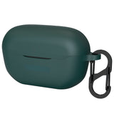 Geekria Silicone Case Cover Compatible with JBL Endurance Race True Wireless Earbuds, Earphones Skin Cover, Protective Carrying Case with Keychain Hook, Charging Port Accessible (Green)