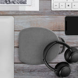 Geekria Shield Headphones Case Compatible with Soundcore Q11i, Space Q45, Life Q35, Life Q30, Life Q20i, Replacement Hard Shell Travel Carrying Bag with Cable Storage (Microfiber Grey)