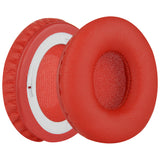 Geekria Replacement Ear Pads Compatible with Beats Solo HD On-Ear Headphones Ear Cushions, Repair Parts (Red)
