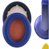 Geekria QuickFit Replacement Ear Pads Compatible with Anker Soundcore Life Q10, Q10, Life 2 NEO BT Headphones, Ear Cushions (Blue / Orange)