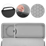 Geekria Full Size Keyboard Hard Shell Case, Compatible with Logitech G915 / G915 X, Travel Carrying Bag for 108-Key Computer Keyboard (Dark Gray)