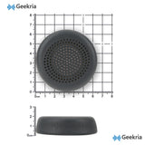 Geekria Replacement Ear Pads for Logitech Zone Wired (981-000871), Zone 750 (981-001229) ( Not Compatible with Zone Wireless ) Headphones Ear Cushions, Repair Parts (Titanium)