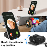 Geekria Rugged Case Cover Compatible with Airpods Pro 2nd / 1st Generation (2023/2022/2019) Support MagSafe, Full Drop Protection Cover with Phone Holder and Back Magnetic Suction Function