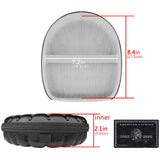 Geekria Shield Case for Foldable Headphones, Replacement Protective Hard Shell Travel Carrying Bag with Cable Storage, Compatible with Bowers & Wilkins PX7, Master & Dynamic MW65 (Black)