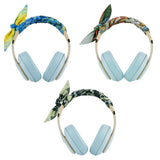 Geekria Headphones Headband Ribbon Wrap Cover, Protective Scarf Decoration Compatible with Sony WH-1000XM6, Beats Studio Pro, Logitech G PRO Headphones (3 Pack / Colorful Paint)