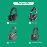 Geekria Audio Cable with Mic Compatible with Sennheiser Momentum 4, PXC 550, PXC 550 II, ACCENTUM Plus Headphones, 2.5mm to 3.5mm Replacement Stereo Cord with Inline Microphone (4 ft/1.2 m)