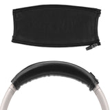 Geekria Protein Leather Headband Pad Cover Compatible with Bose QuietComfort, QC45, QC35, QC35 II, QC35 II Gaming, QC25, QC15, QC SE, Headphones Replacement Band (Black)