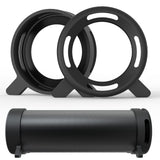 Geekria Silicone End Protectors Compatible with HUAWEI Sound Joy Bluetooth Speaker, Soft Anti-Scratch Protective Rings, Shock-Absorbing Bumpers, Non-Slip Grip, Easy to Install (Black)