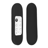 Geekria Chromecast Cover Compatible with Google TV HD 2022 Remote Control - Lightweight Non-Slip Shock Resistant Silicone Cover for Google TV 4K 2020 Remote Control with Lanyard (Black)