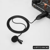 Geekria 48V XLR Lavalier Microphone, Omnidirectional Mic, HD Noise Reduction, Compatible with FIFINE SC3, MAONO G1 NEO Gaming Audio Mixer, Suitable for Camcorders, Recorder (Black / 4.9 FT)