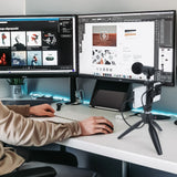 Geekria for Creators USB C to Micro USB Microphone Cable 1.6 ft / 50 CM, Compatible with Shure MV7, MV88+, MV5, MV51, MVi, Mic Cord (Black)