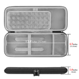 Geekria Keyboard Carrying Case, Compatible with Logitech Keys-to-GO 2 Keyboard and M350s Mouse Combo Case, Hard Shell Protective Travel Bag (Dark Grey)