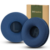 Geekria Comfort Mesh Fabric Replacement Ear Pads for JBL JR300, JR300BT, T450BT, T500BT, Tune 500, Tune 500BT, Tune 510BT, Tune 520BT Headphones, Ear Cushions (Blue)
