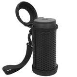 Geekria Pendant Speaker Case Cover, Compatible with JBL FLIP 5 Case, Protective Waterproof Soft Skin, Replacement Bluetooth Speakers Travel Carrying Case with Keychain Hook (Black)