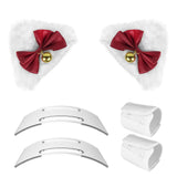 Geekria NOVA Headphone Headband Spacer+Cat Ears Attachment Compatible with Razer, JBL, Plantronics, Sennheiser, Logitech, Hyperx, Corsair Headphones, Easy DIY Installation (White)